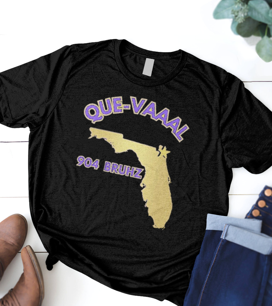 Florida State Map 904 Bruhz Que-Vaaal T-Shirt
