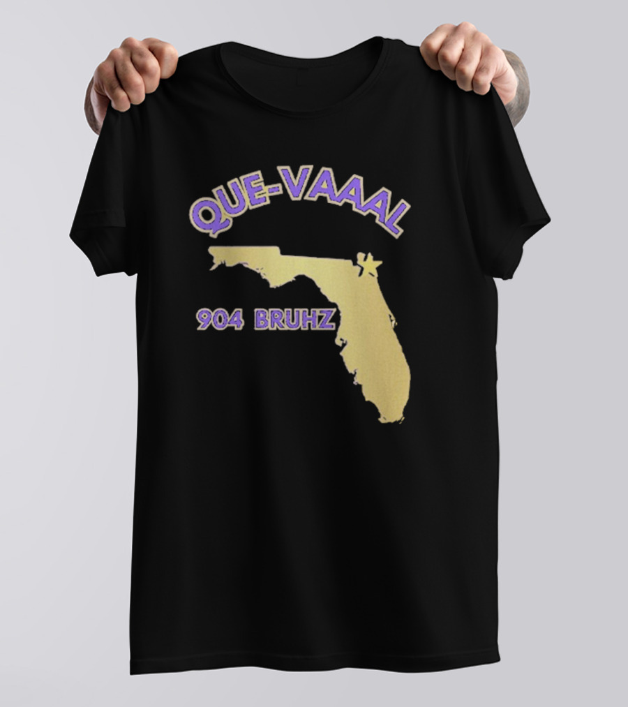 Florida State Map 904 Bruhz Que-Vaaal T-Shirt