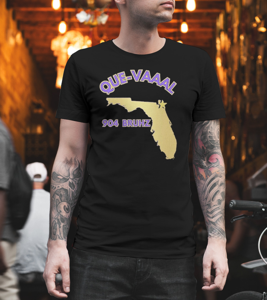 Florida State Map 904 Bruhz Que-Vaaal T-Shirt
