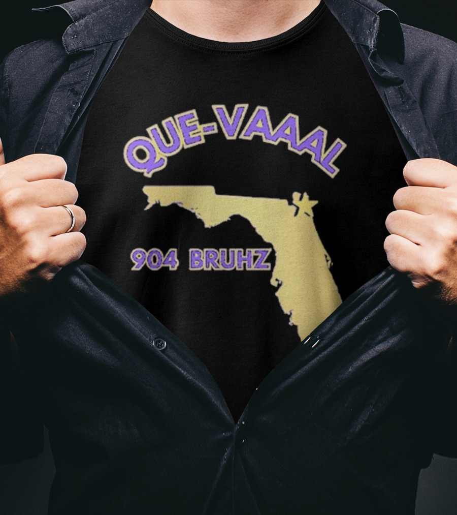 Florida State Map 904 Bruhz Que-Vaaal T-Shirt