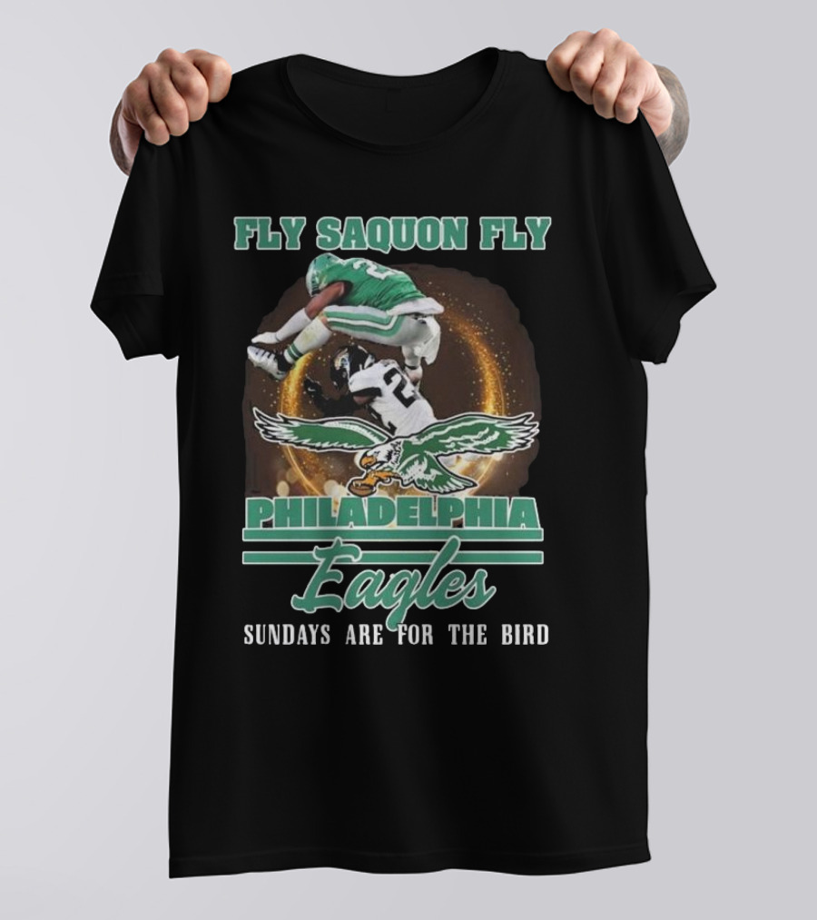 Fly Saquon Fly Philadelphia Eagles Sundays Are For The Bird T-Shirt
