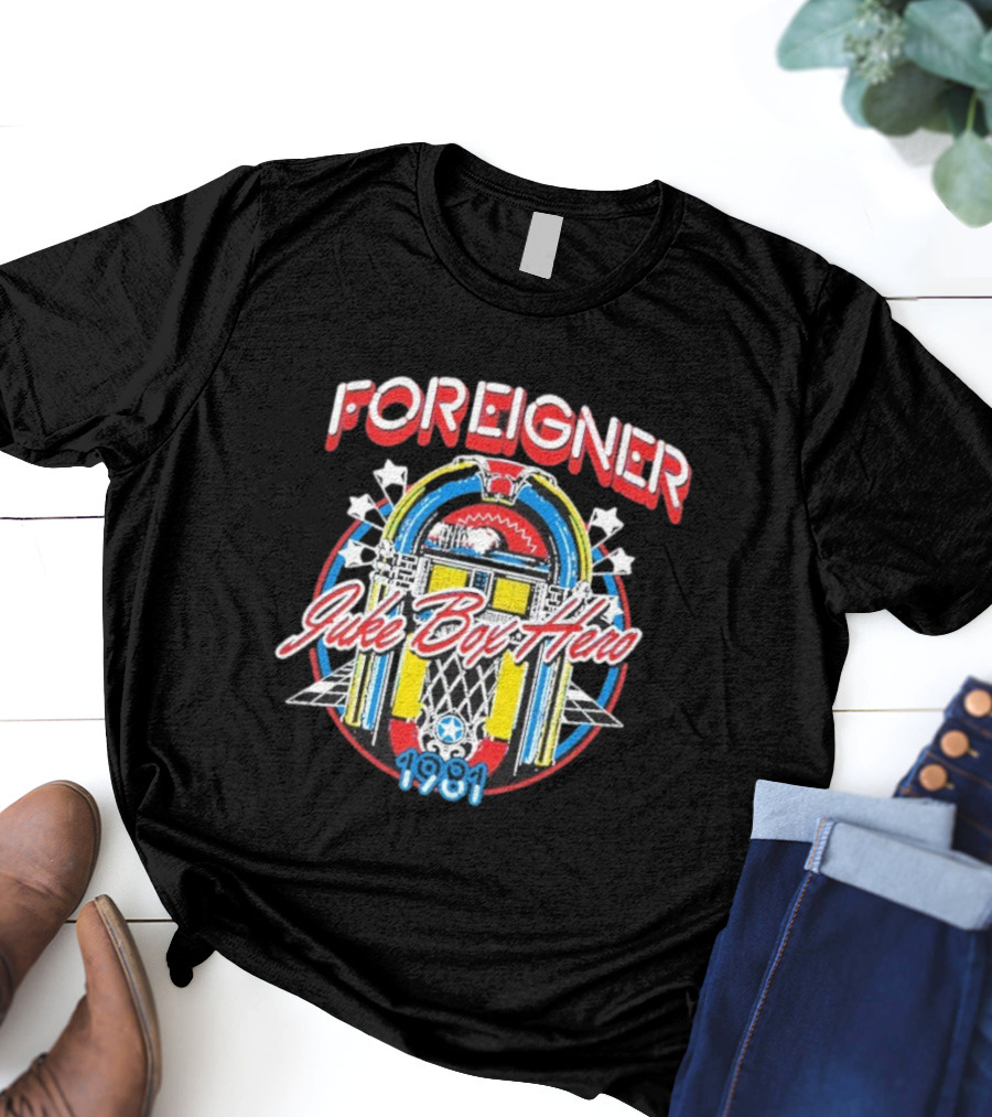 Foreigner Juke Box Hero 2025 T-Shirt