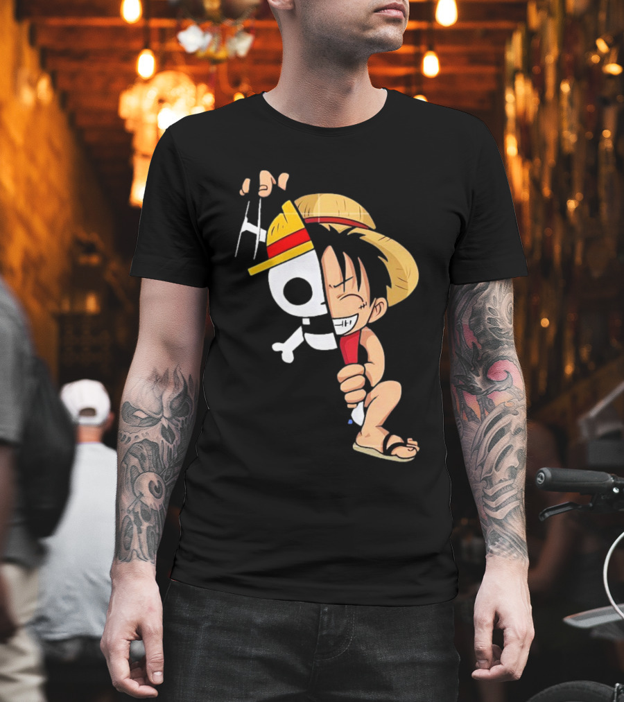 Funny Monkey D Luffy One Piece Anime Character T-Shirt