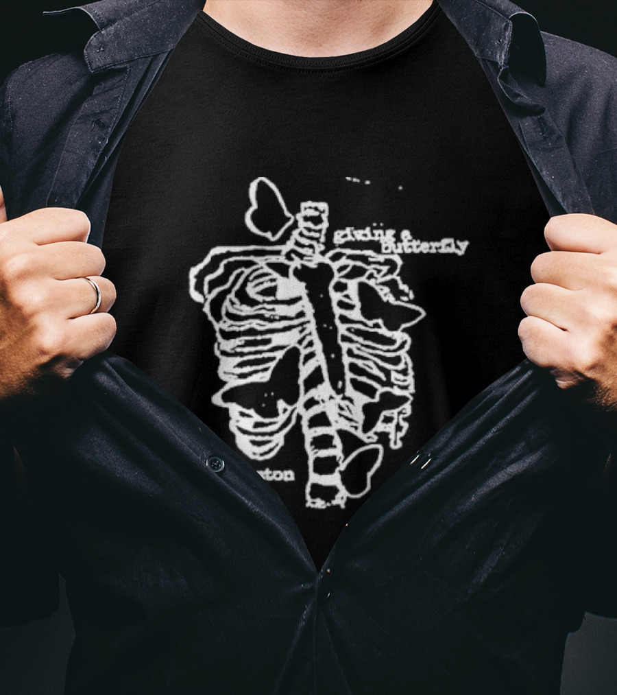 Giving A Butterfly A Skeleton T-Shirt