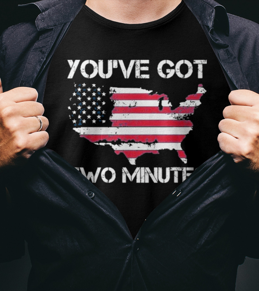 Funny You’Ve Got Two Minutes Map T-Shirt