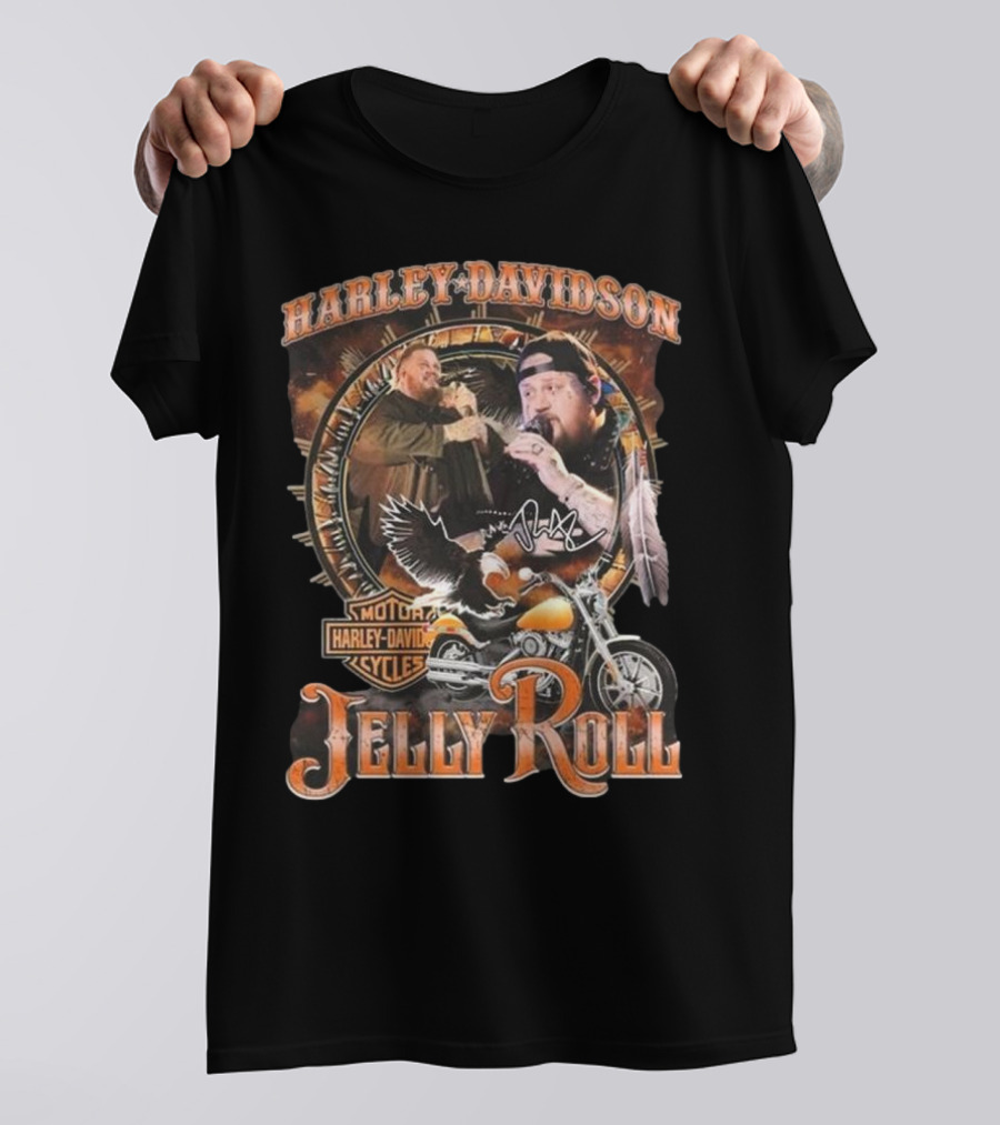 Harley-Davidson Jelly Roll Signature News 2025 T-Shirt