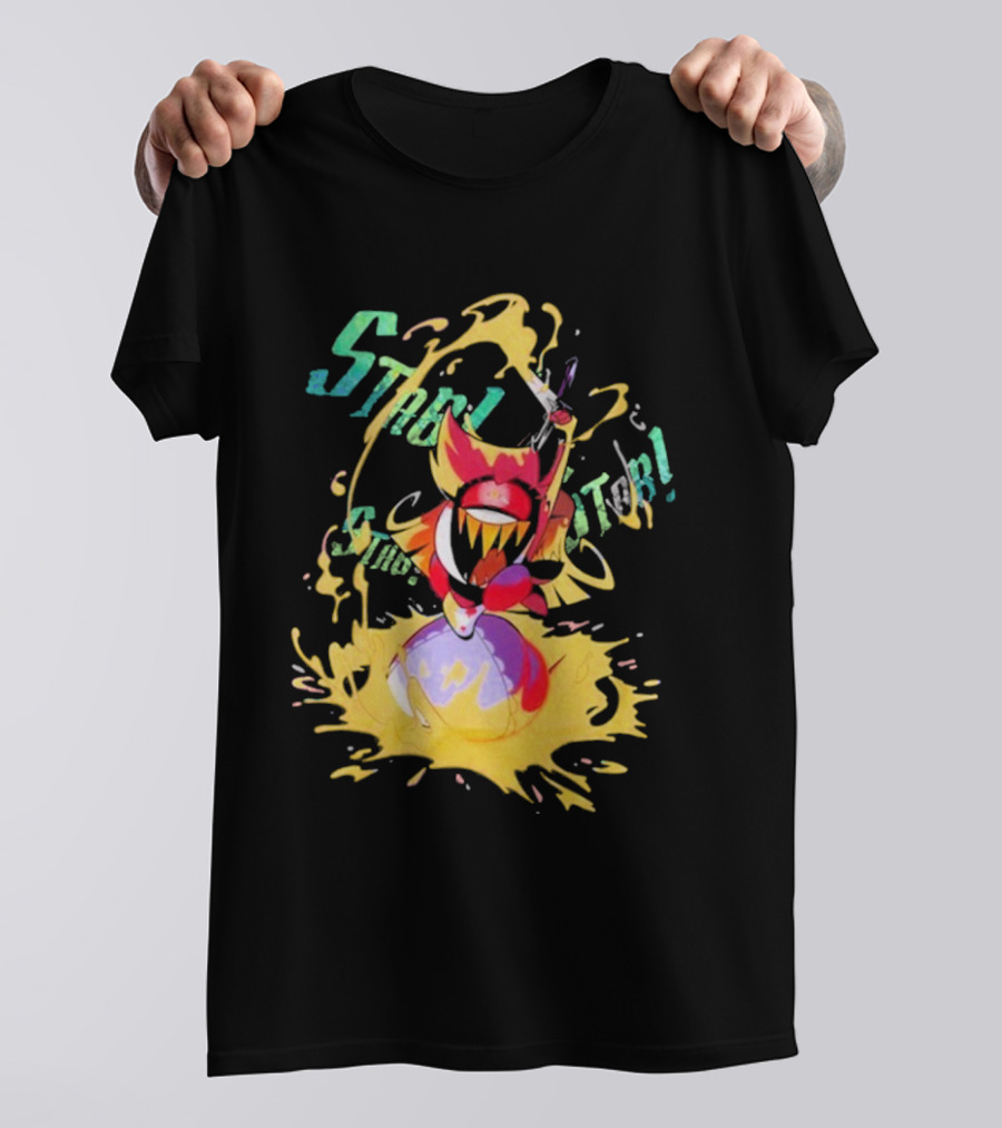 Hazbin Hotel Niffty Gold Glitter T-Shirt