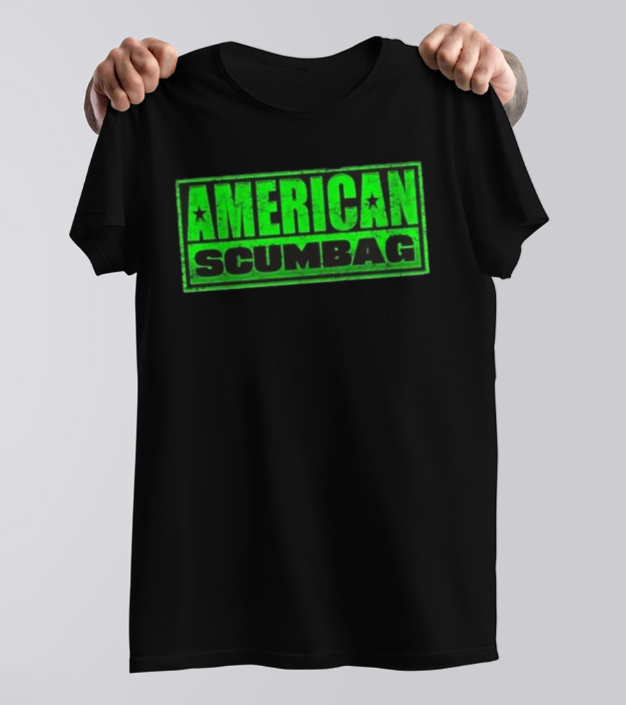 Hazheart American Scumbag Logo T-Shirt