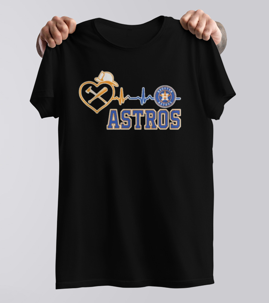 Houston Astros Heart Logo T-Shirt