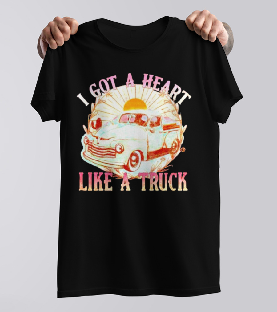 Heart Like A Truck Western Boho Sunset Desert T-Shirt