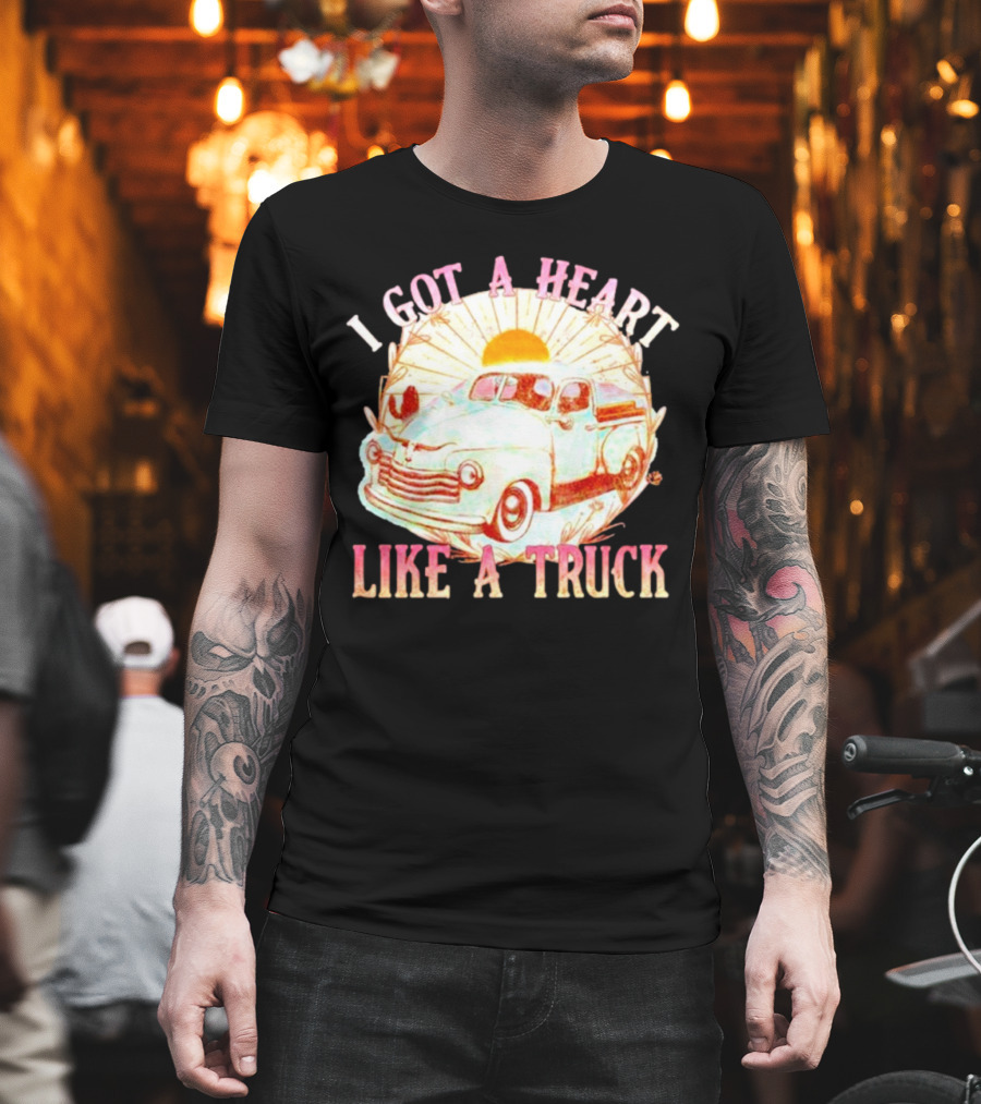 Heart Like A Truck Western Boho Sunset Desert T-Shirt