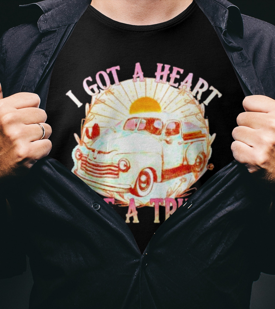 Heart Like A Truck Western Boho Sunset Desert T-Shirt