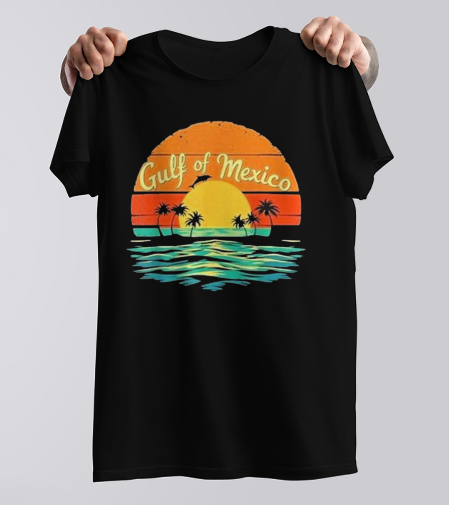 Gulf Of Mexico Beach Palms Summer Vacation T-Shirt