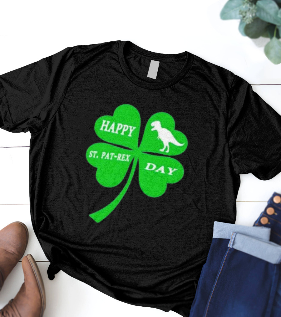 Happy St Pat-rex Day Shamrock T-Shirt