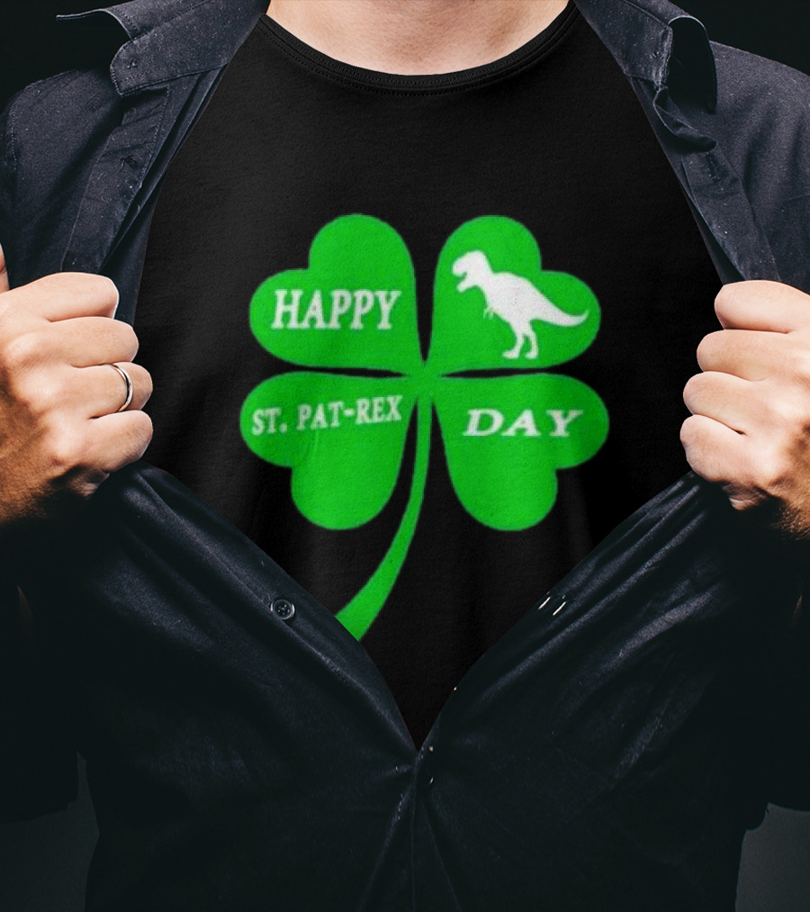 Happy St Pat-rex Day Shamrock T-Shirt