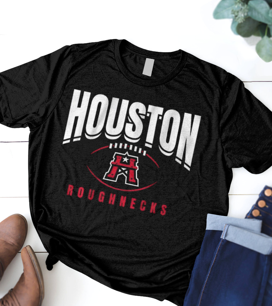 Houston Roughnecks Football Outline T-Shirt