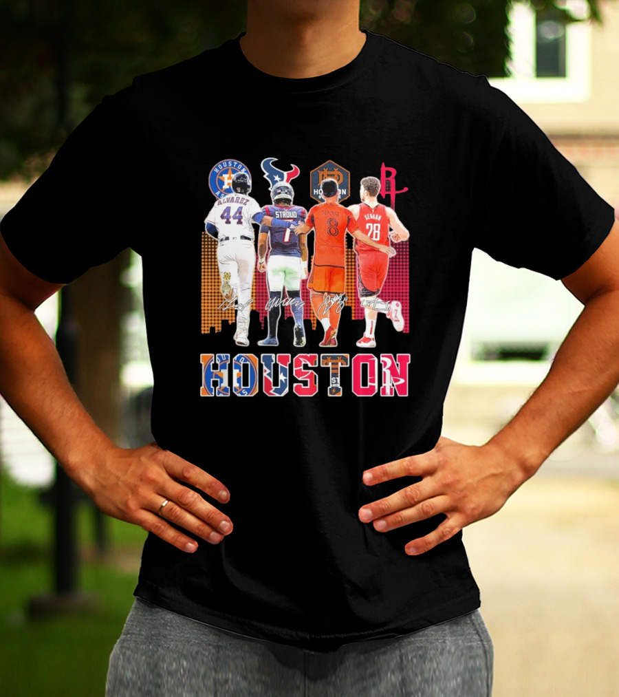 Houston Skyline Sport Team Players 2025 T-Shirt