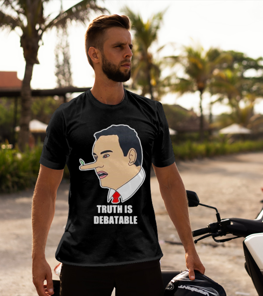 Funny George Santos Congressman Truth Is Debatable Nose T-Shirt