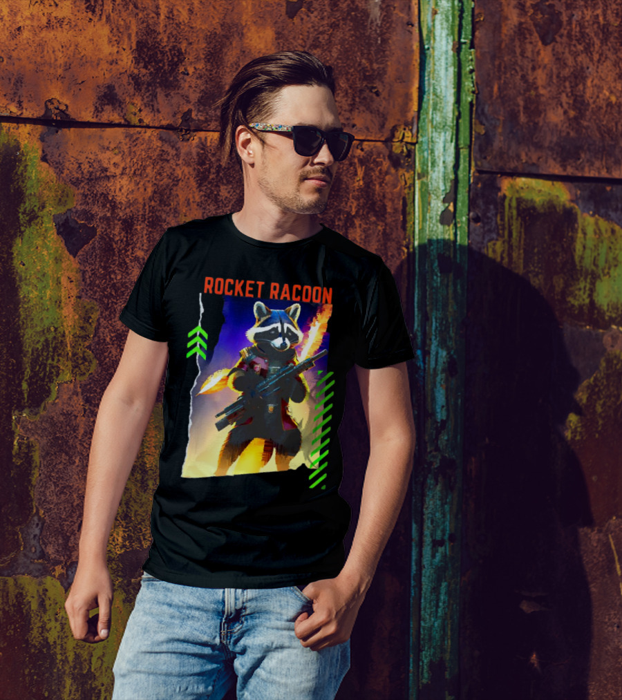 Rocket Raccoon Guardians Of The Galaxy Vol 3 Character T-Shirt