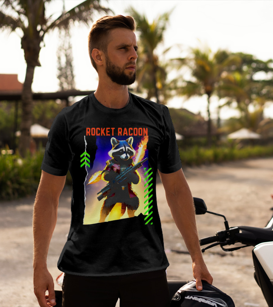 Rocket Raccoon Guardians Of The Galaxy Vol 3 Character T-Shirt