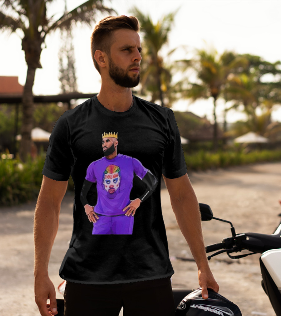Lebron James Los Angeles Lakers I Poke Bears Crown Clown T-Shirt
