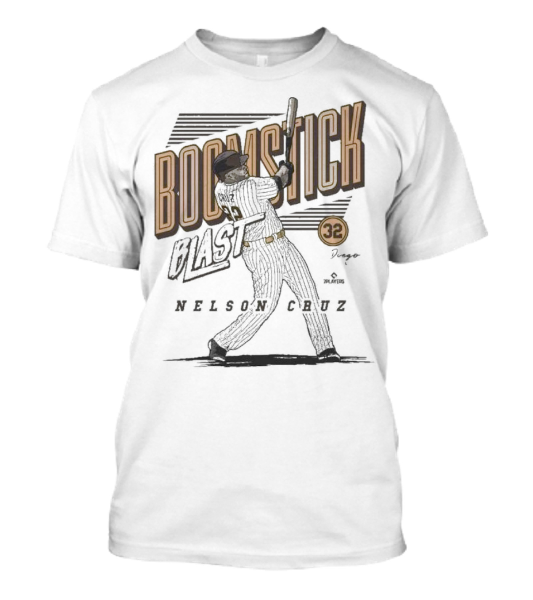 Boomstick Blast Nelson Cruz San Diego Padres 32 T-Shirt