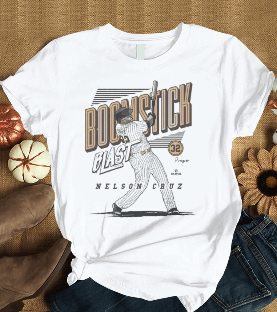 Boomstick Blast Nelson Cruz San Diego Padres 32 T-Shirt