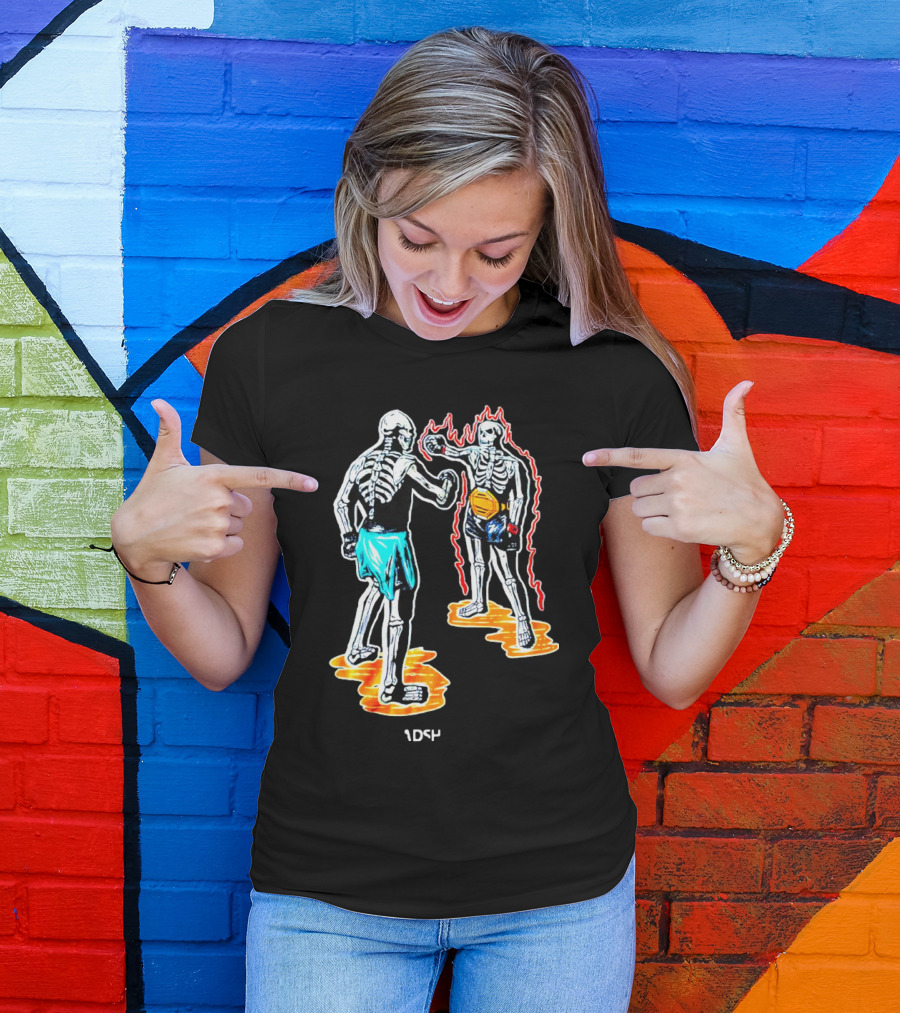 Skeletal Boxing Showdown 1DS4 Headshot Dead T-Shirt