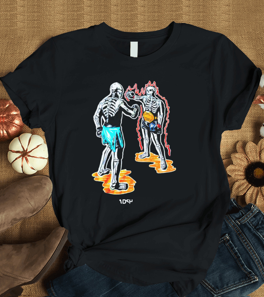 Skeletal Boxing Showdown 1DS4 Headshot Dead T-Shirt