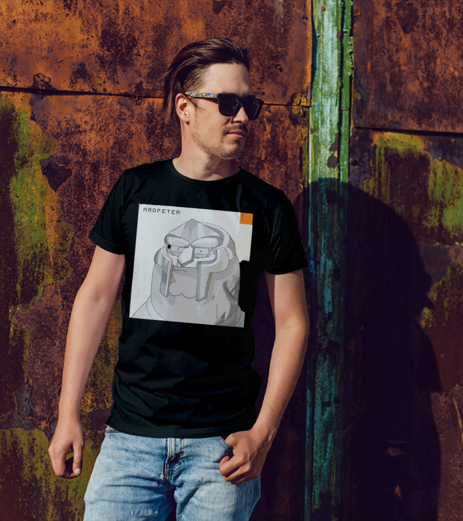Mad Peter MF Doom Mask Cartoon T-Shirt