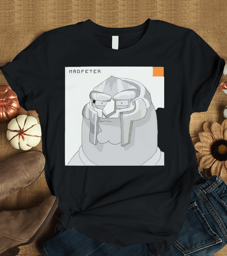 Mad Peter MF Doom Mask Cartoon T-Shirt