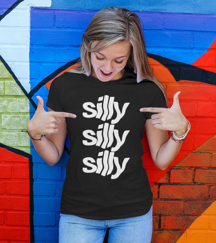 Silly Silly Silly Wavy Text Retro Fun T-Shirt