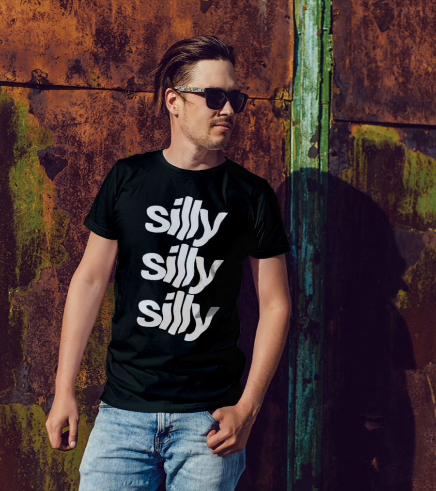 Silly Silly Silly Wavy Text Retro Fun T-Shirt