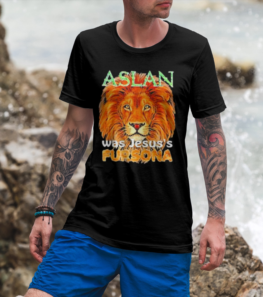 Aslan Was Jesus’s Fursona Lion T-Shirt