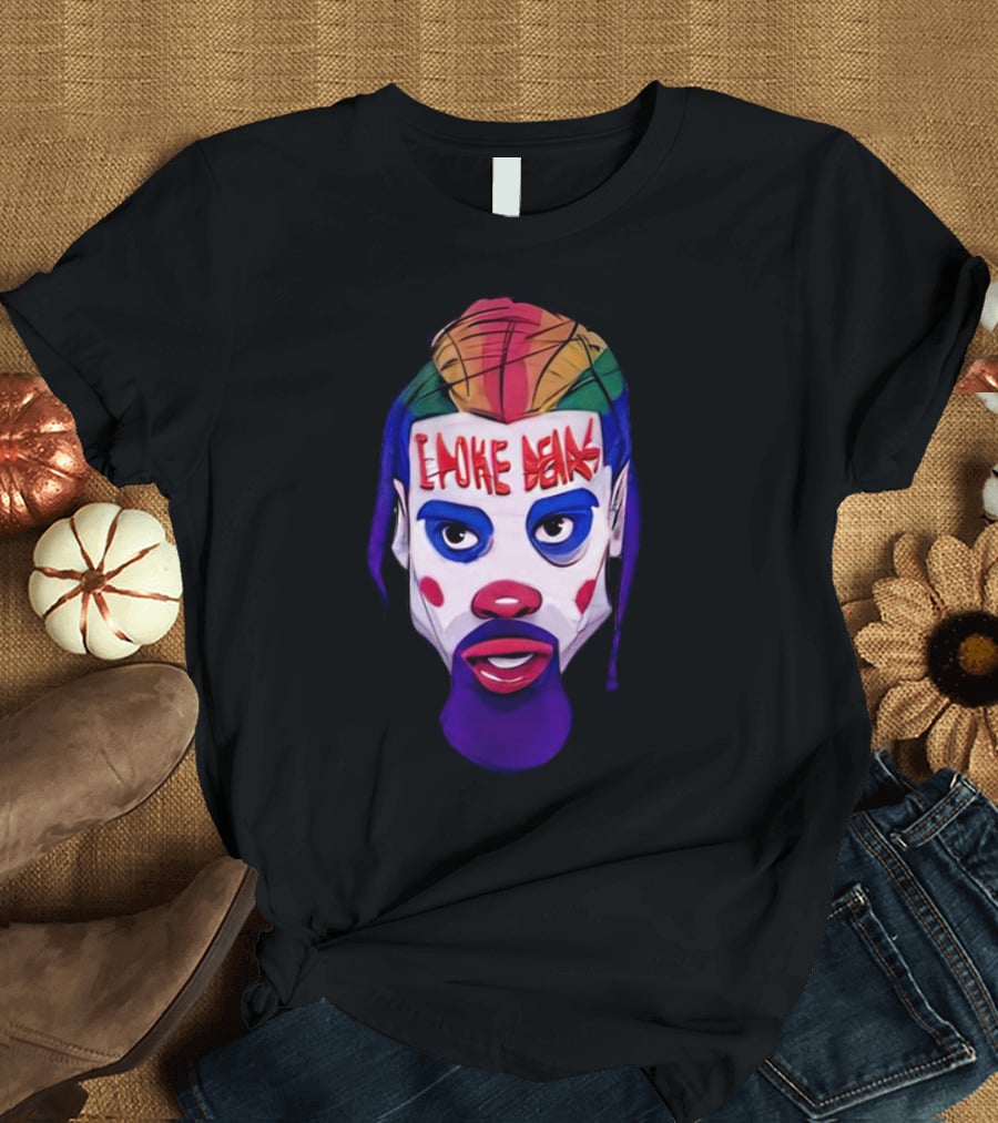 Dillon Brooks I Poke Bears Joker Face Colorful Hairstyle T-Shirt