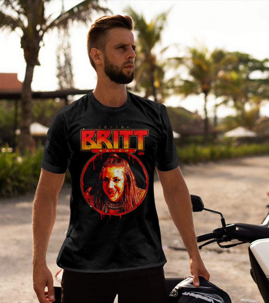Doctor Britt Baker AEW Wrestler Portrait Rolemodel T-Shirt
