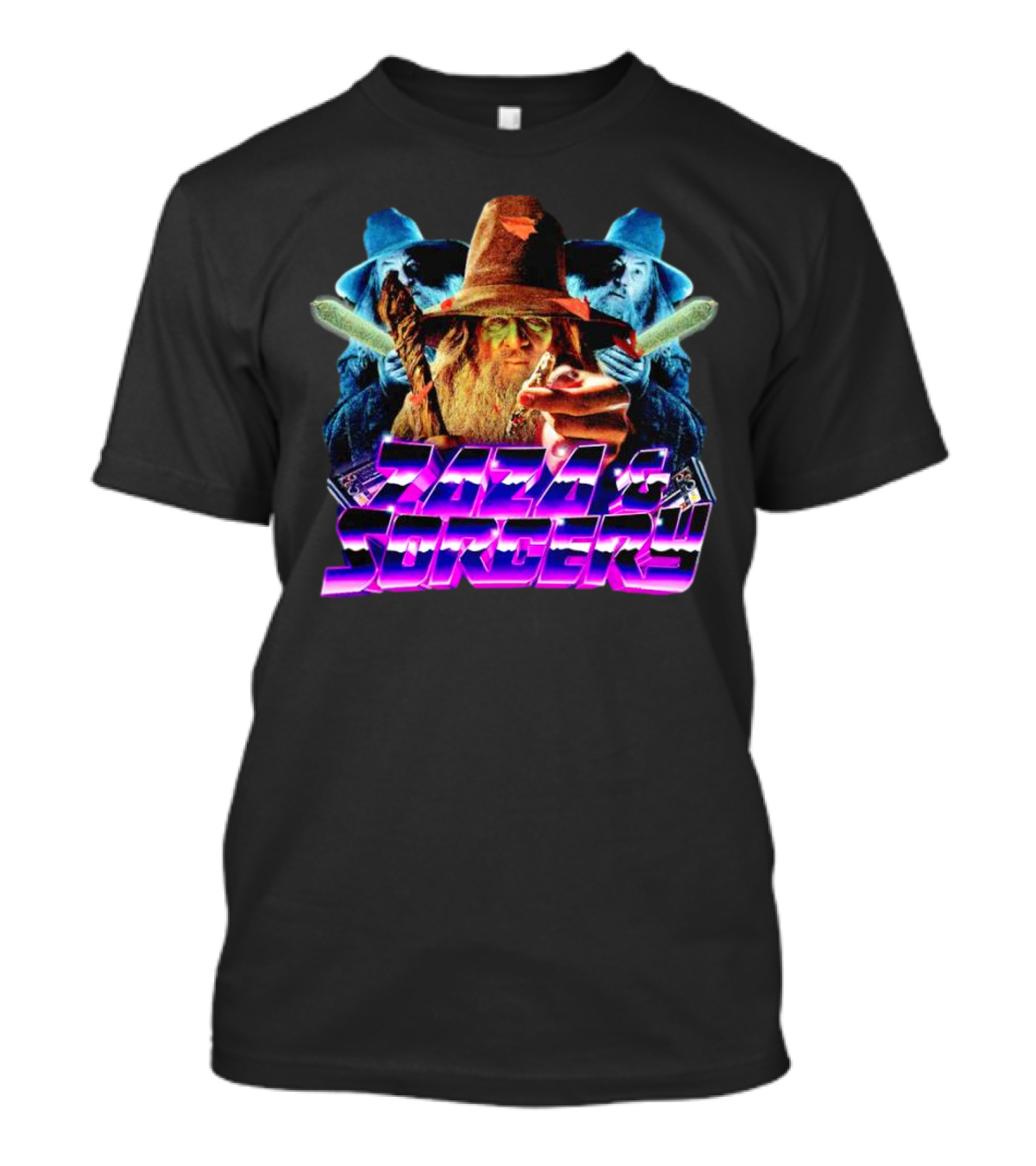 Zaza And Sorcery Retro Fantasy Wizards Trio T-Shirt