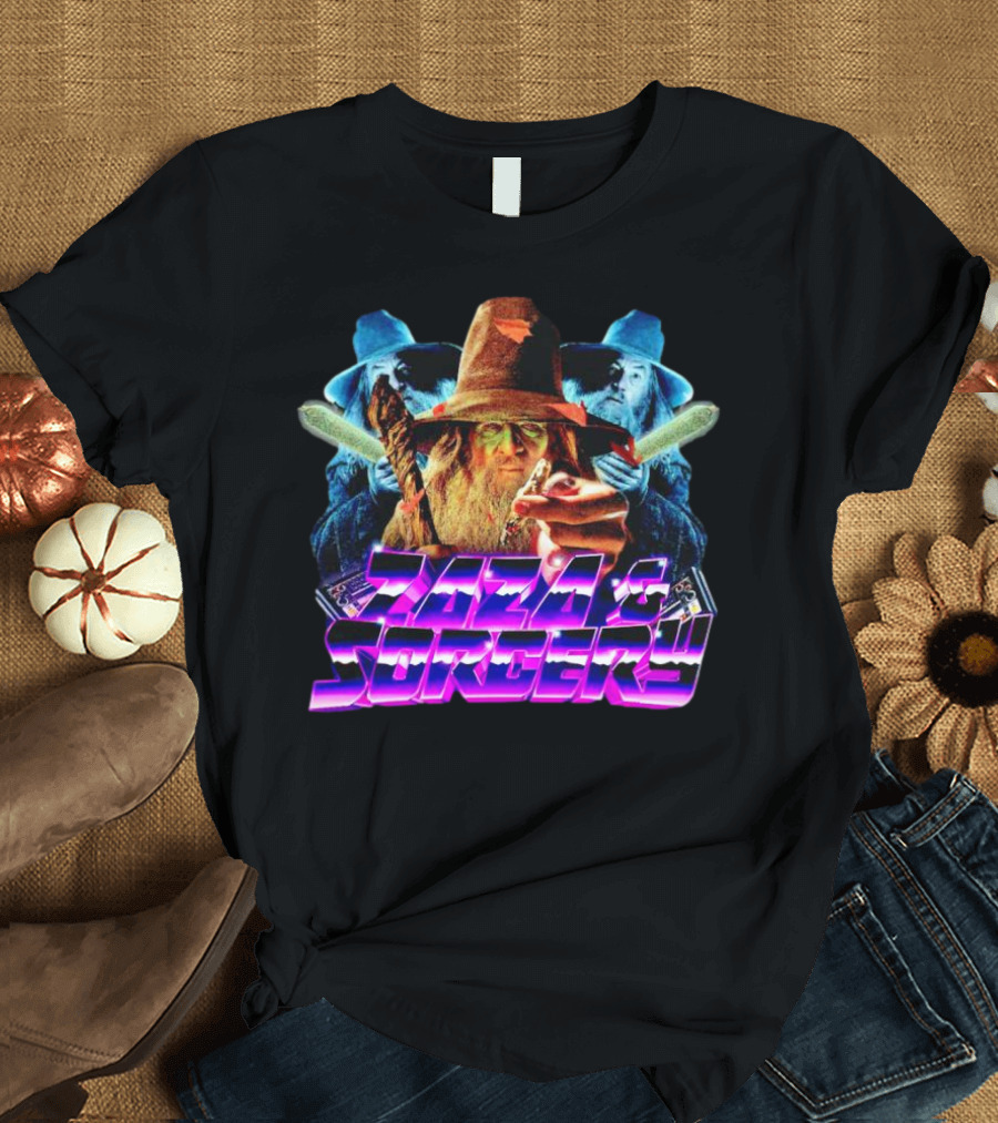 Zaza And Sorcery Retro Fantasy Wizards Trio T-Shirt