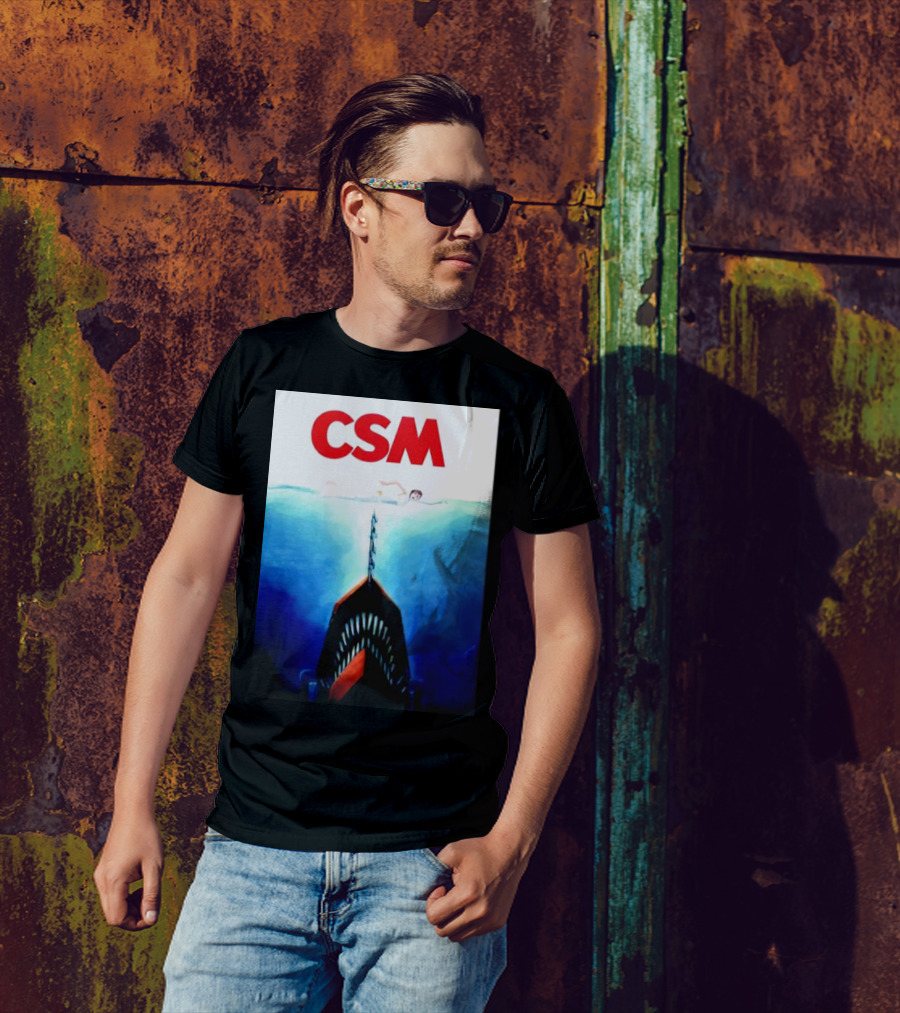 CSM Jaws Blu-Ray Parody Swim Danger T-Shirt