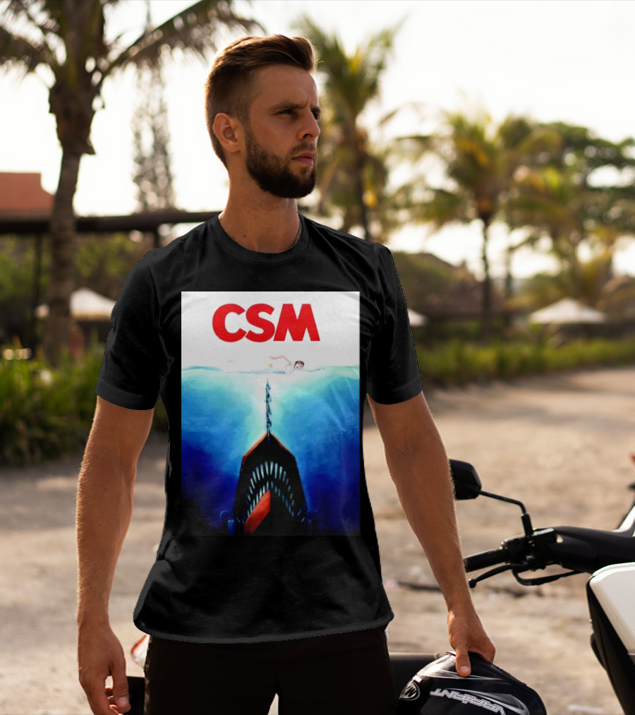 CSM Jaws Blu-Ray Parody Swim Danger T-Shirt