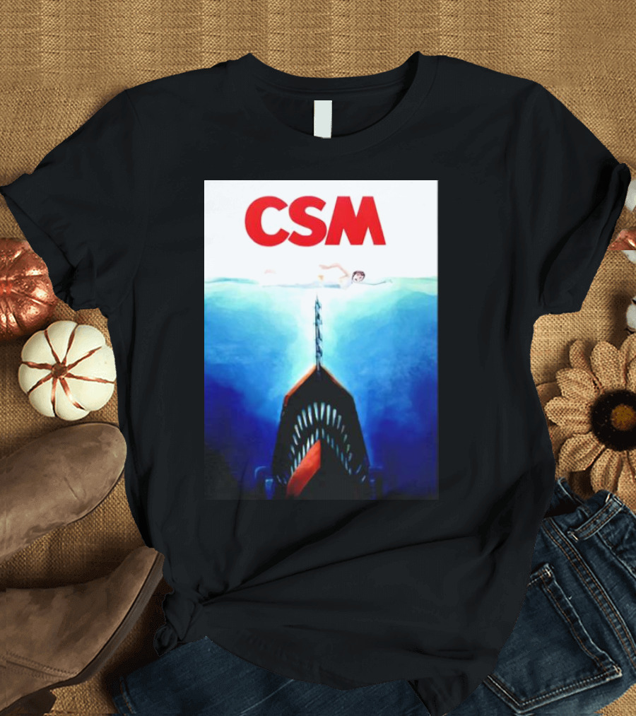 CSM Jaws Blu-Ray Parody Swim Danger T-Shirt