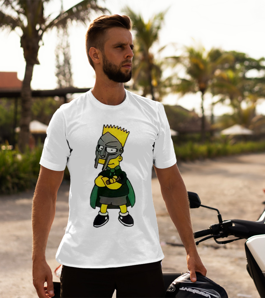 Mf Doom Bart Simpson Mask Crossover Collaboration T-Shirt