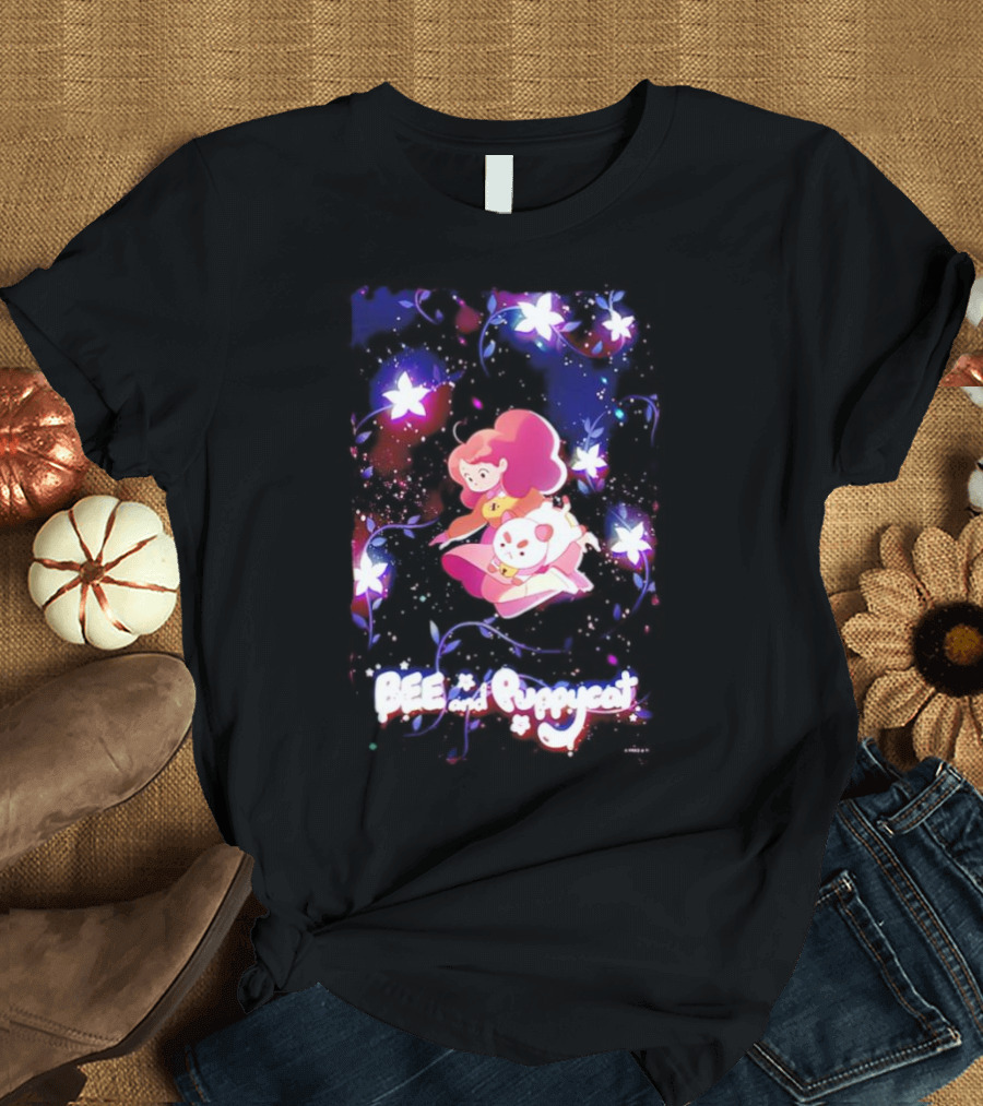 BEE And Puppycat Space Flowers Cosmic Adventure T-Shirt