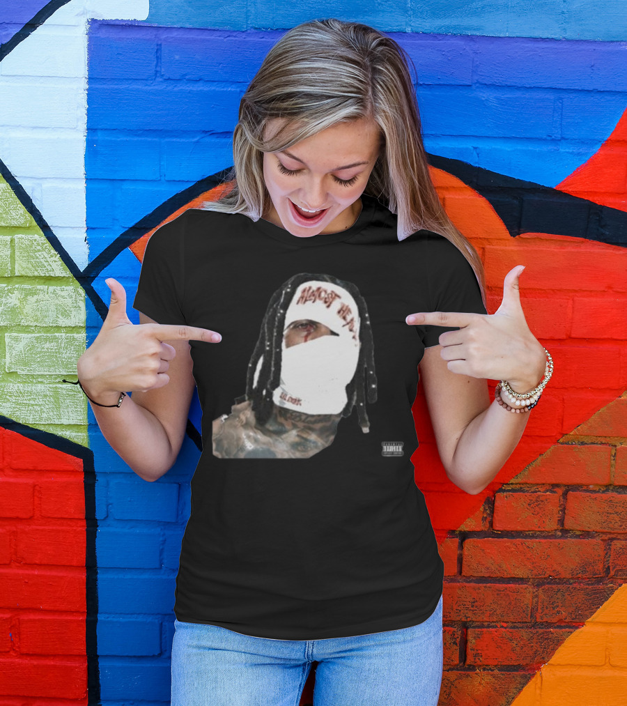Almost Healed Lil Durk Explicit Content Masked Face T-Shirt