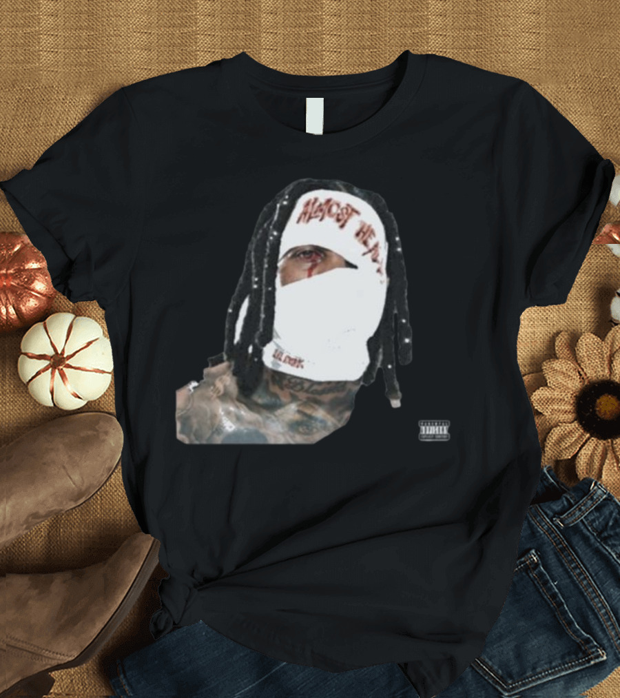 Almost Healed Lil Durk Explicit Content Masked Face T-Shirt