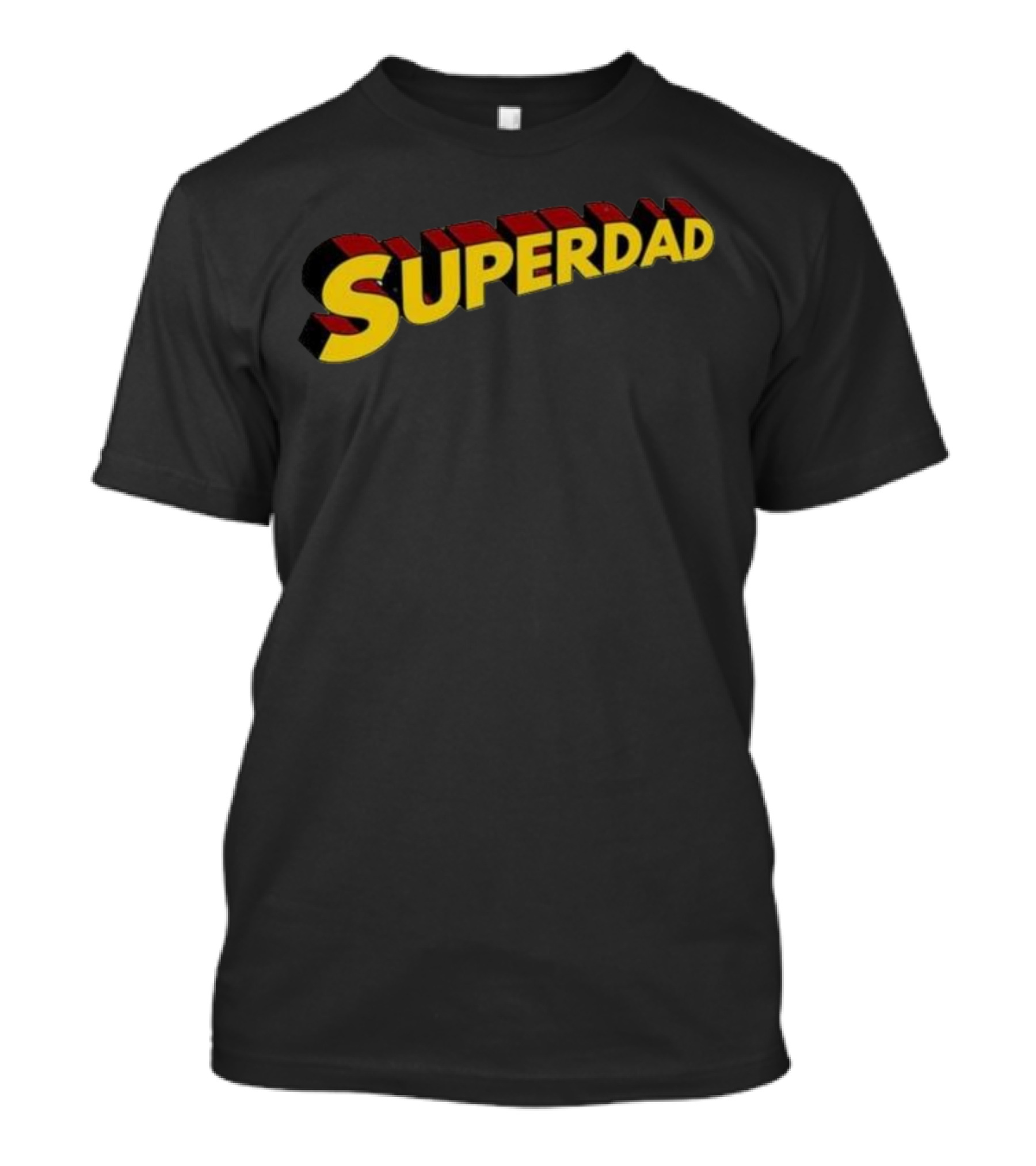Superdad Father's Day Bold 3D Text Style Heroic T-Shirt
