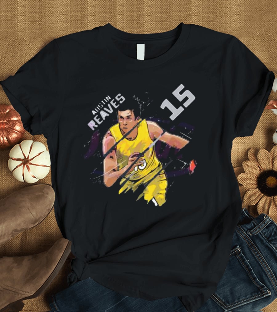 Austin Reaves 15 Los Angeles Lakers Basketball Player T-Shirt