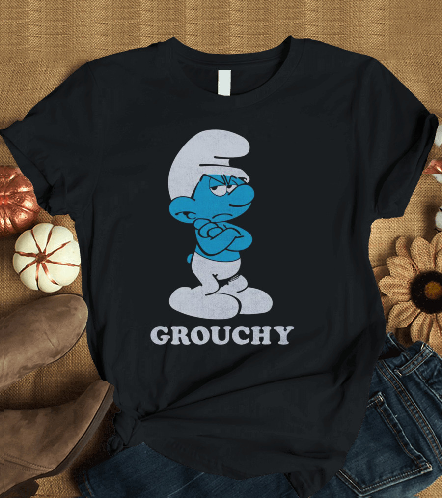 Grouchy Smurf Crossed Arms Stance T-Shirt