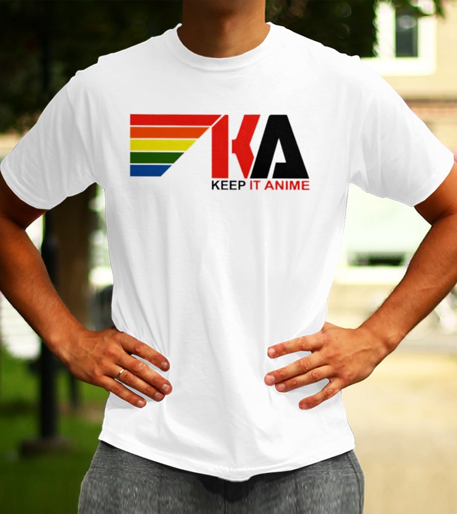 KEEP IT ANIME KA Rainbow Stripes T-Shirt