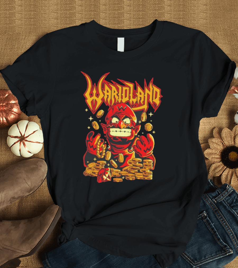 WarioLand Coins And Character T-Shirt